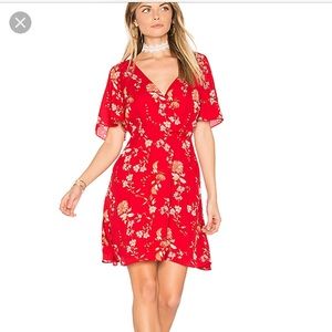 BB Dakota laselle dress in red